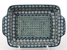 zapékací mísa 28 cm Aztécké slunce zelené