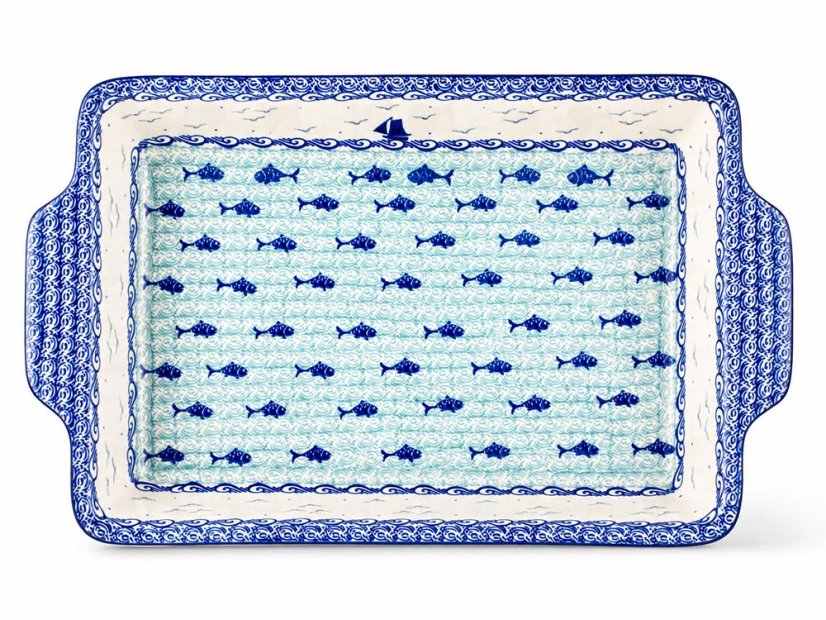 Auflaufform  mit Griffe 39 cm   Auf See