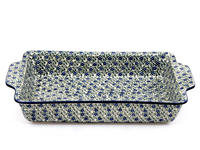 Auflaufform  mit Griffe 39 cm   Lobelia