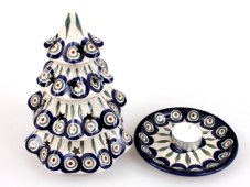 Weihnachtsbaum Windlicht 20 cm   Pfauaugen