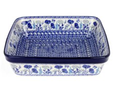 Square Baking Dish 27 cm (10") Blue Garden
