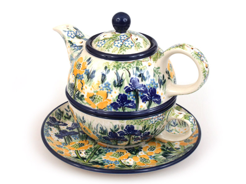 One-cup Teapot 0,6 l+0,25 l   Iris UNIKAT