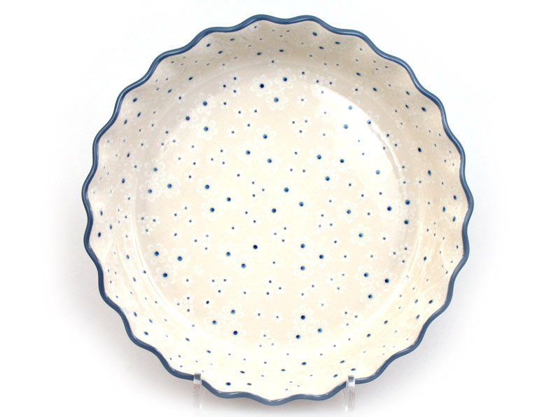 Pie Baking Dish 28 cm (11")   Snow Flowers