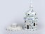 "Curch" Candle Holder 17 cm (7")   Snow Day