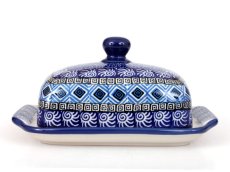 Butter Dish   Aztec Sun blue