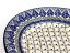 Oval Platter 45 cm (18")   Blue Leaves