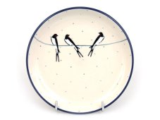 Small Dessert Plate 16 cm (6")   Swallows UNIKAT