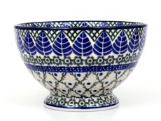 French Bowl 14 cm (5.5")   Blue Leaves