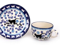 Cup with Saucer 0,2 l (7 oz) Black Cat