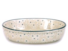 Auflaufform oval 24 cm   Schneeblumen