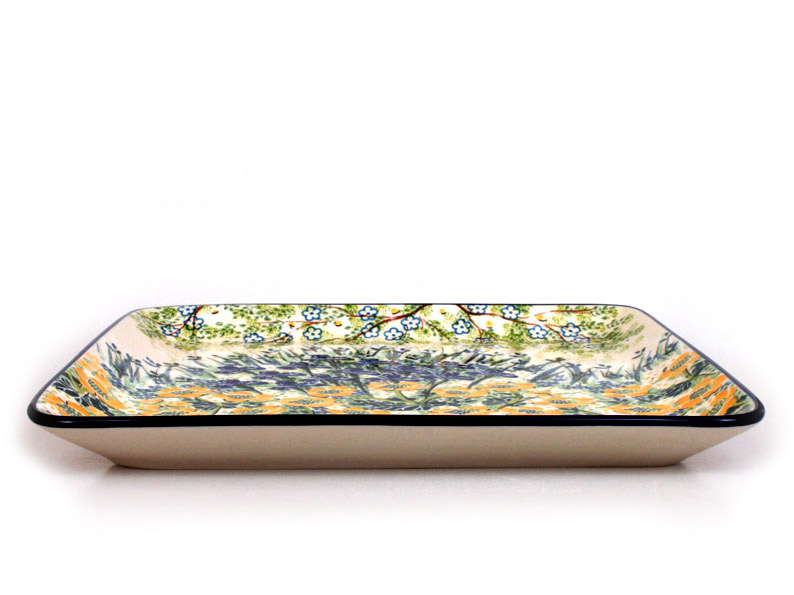 Square Platter 28 cm (11")   Iris UNIKAT