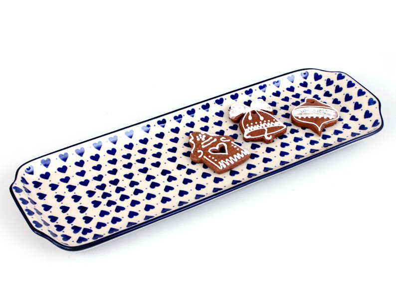 Platter 42 cm (16")   Blue Hearts