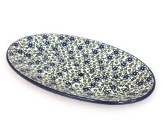 Oval Plate 22 cm (8")   Lobelia