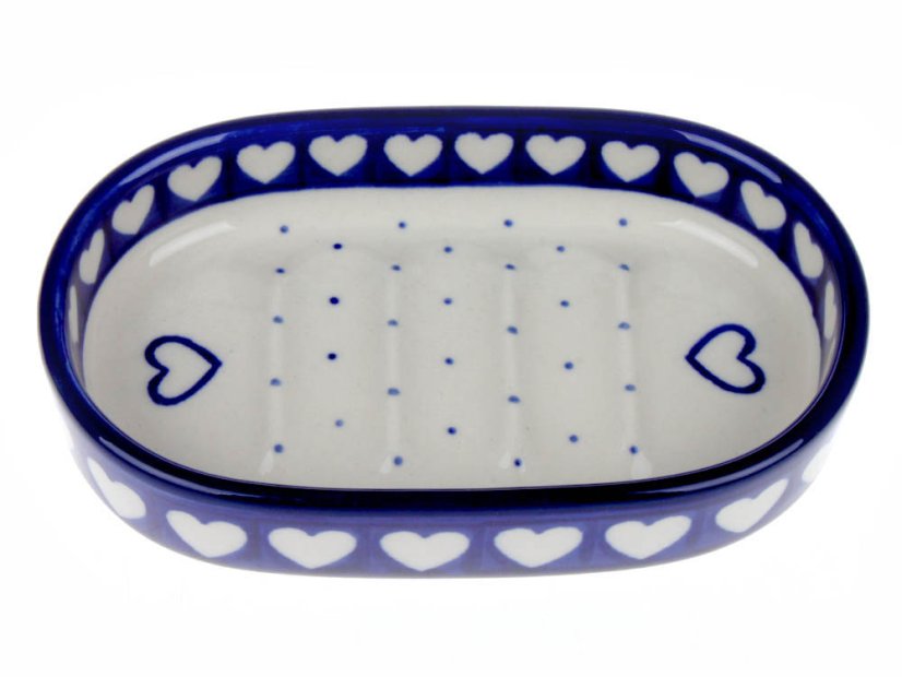 Soap Dish Oval 14 cm (5.5")   Hearts