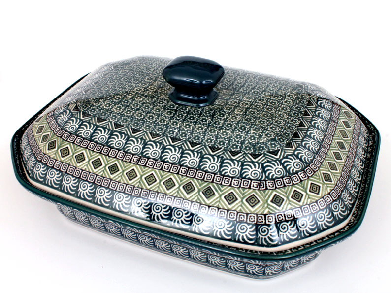 Baking Dish with Lid 31 cm (12")   Aztec Sun green