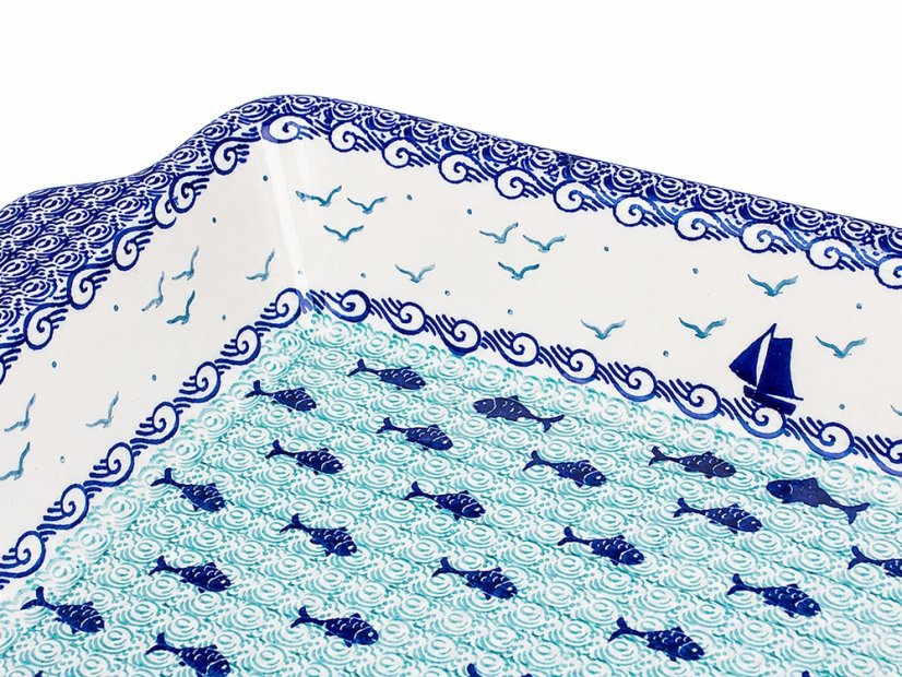 Auflaufform  mit Griffe 39 cm   Auf See