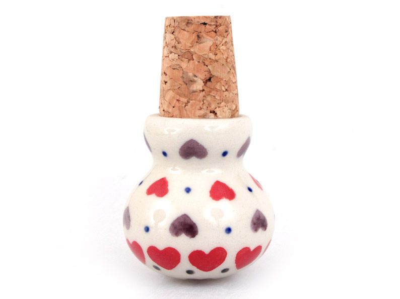 Round Cork   Red Hearts