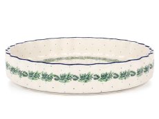 Pie Baking Dish 29 cm (11")   Blue Wreath
