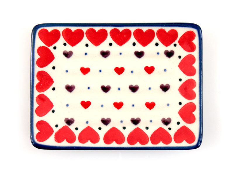 Soap Dish   Red Hearts