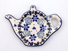 "Jug" Teabag Plate Frozen Meadow