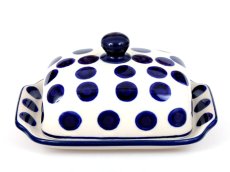 Butter Dish Big Dots