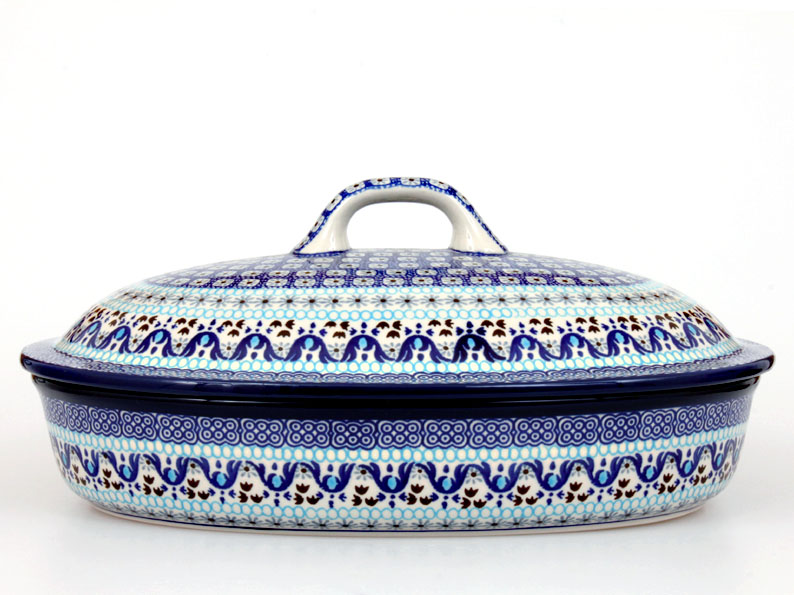 Oval Baking Dish with Lid 36 cm (14")   Fjords