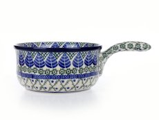 Saucepan Blue Leaves