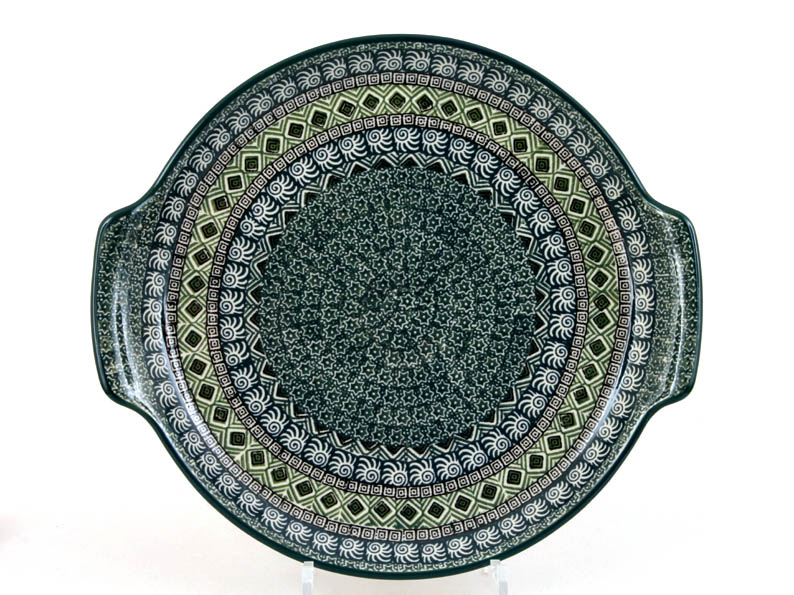 Round Platter 30 cm (12 ")   Aztec Sun green
