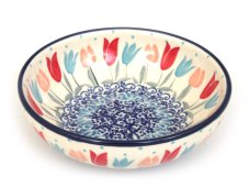 Low Bowl 13 cm (5")   Pink Tulips