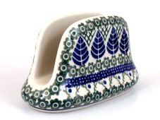 Napkin Holder   Blue Leaves