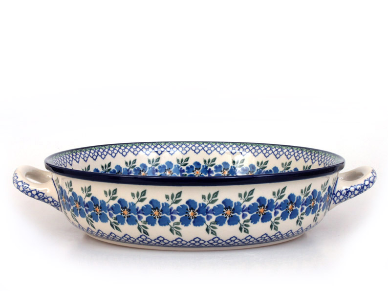 Round Baking Dish 31 cm (12")   Blue Rose