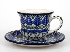 Cup with Saucer 0,15 l (7 oz)   Blue Leaves