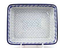 Auflaufform rechteckig 28 cm   Weisse Spitze