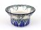 Heart Candle Holder   Blue Leaves