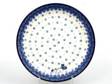 Shallow Plate 25 cm (10") Butterfly on Straw