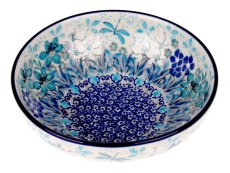 Low Bowl  17 cm (7")   Blue Summer UNIKAT