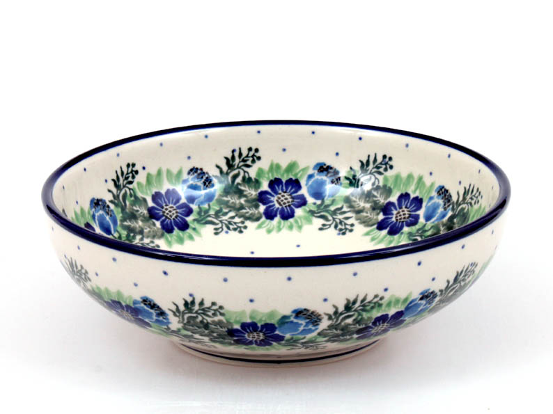Low Bowl  17 cm (7")   Blue Wreath