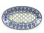 Oval Plate 22 cm (8")   Blue Leaves