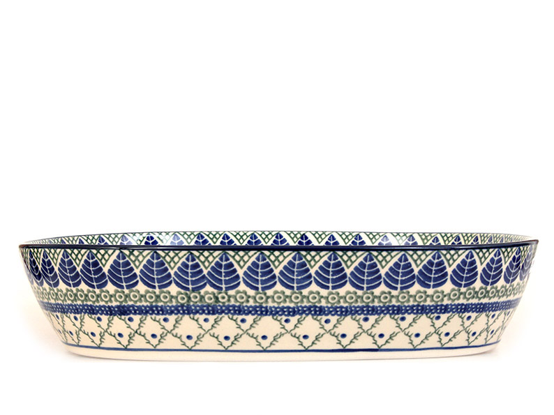 Baking Dish 35 cm (14")   Blue Leaves