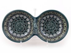 Double Bowl 25 cm Aztec Sun green