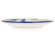 Shallow Plate 25 cm (10") Japanese Garden UNIKAT