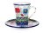 Cup with Saucer 0,13 l (4.3 oz)   Summer Flowers UNIKAT