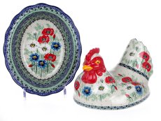 dóza slepice   Letní kvítí  UNIKÁT