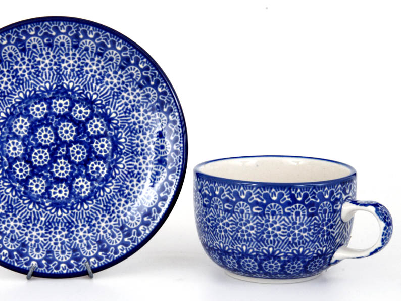 Tasse mit Untertasse 0,2 l   Spitze