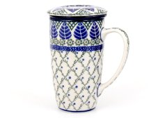 Kräuterteebecher  0,4 l   Blaue Blätter