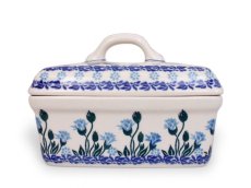 Square Butter Dish   Meadow Butterfly