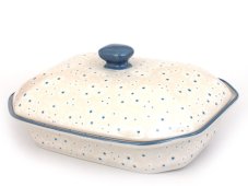 Baking Dish with Lid 31 cm (12") Snow Flowers