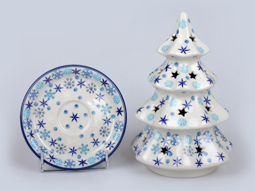 stromek na  svíčku 20 cm   Snow Day