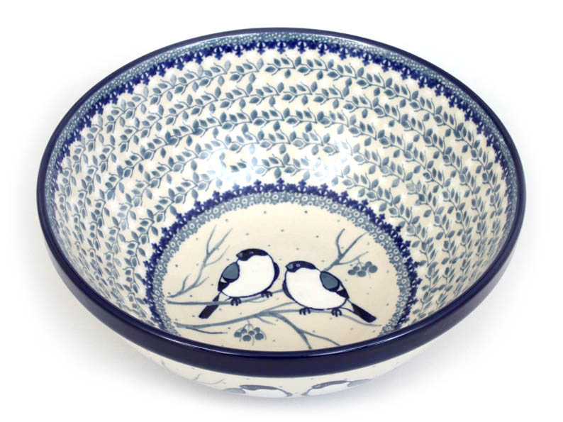Bowl CLASSIC  24 cm (9")   Titmouses in Winter UNIKAT