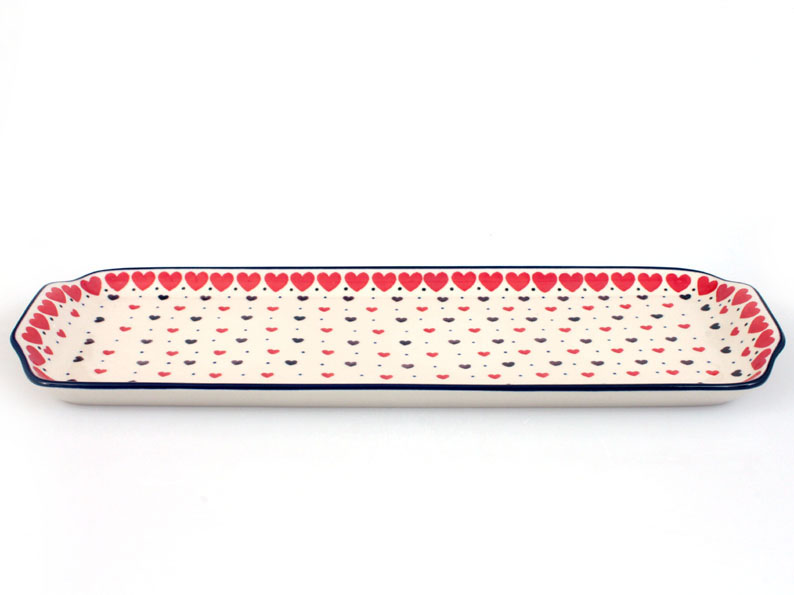 Platter 42 cm (16")   Red Hearts